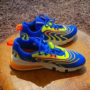 Gently Worn Men's Sneakers. Vibrant Colors